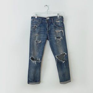 Citizens of Humanity Emerson Slim Fit Boyfriend Ankle Jeans Ultra Distressed